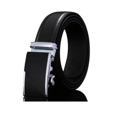 Imagem de Cinto Masculino de Couro Genuíno - Fivela Automática, Luxo Casual, Alt