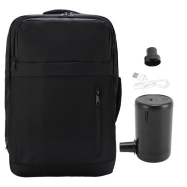 Imagem de Mochila de Compressão a Vácuo Com Bomba Usada para 17.3 Inch Laptop e Umbrella Travel Backpacks Expansível 36L a 55L Dry Wet Separation Design
