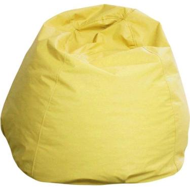 Imagem de Puff Infantil Cheio Em Napa Angus - 80 X 60 Cm Amarelo - Reichel