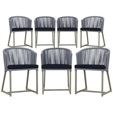 Imagem de 6 Cadeiras de Jantar Área Noronha em Alumínio