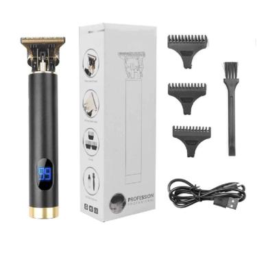 Imagem de Máquina Profissional Bivolt Cabelo E Barba Preto Digital