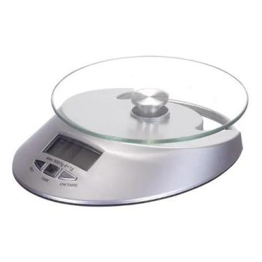 Imagem de Balança De Cozinha Digital 5kg Base De Vidro - House