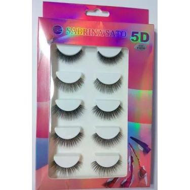 Imagem de Kit 5 Pares Cilios Postiço Magnéticos 5 D - SS - toys