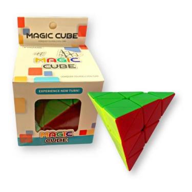 Imagem de Brinquedo Triangulo Cubo Mágico Profissional 3x3x3  Fidgetoy - Moyu Ru