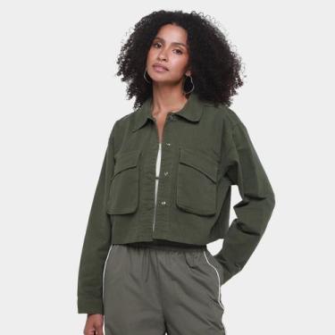 Imagem de Jaqueta de Sarja Colcci Feminina, Verde, P