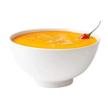 Imagem de SYMEON Tigelas de Melamina, Kit com 12 Unidades, 300ml, Branca, Para Sopa e Sobremesa, 11,5 x 6 cm