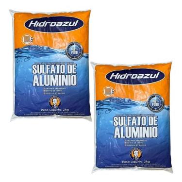 Imagem de 2 Sulfato De Alumínio Decantador 2kg Hidroazul