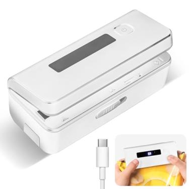 Imagem de Mini seladora de sacos, seladora de sacos de lascas, seladores de sacos de lascas (branco)