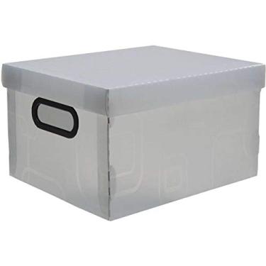 Imagem de Caixa Organizadora Pequena 31x25x18, 5cm. Cristal - 01 Unidade, Dello, 2170H.0005