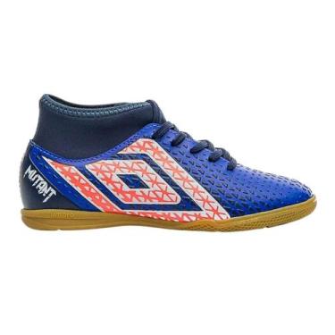 Imagem de Chuteira Futsal Umbro Mutant Infantil, Azul, 35