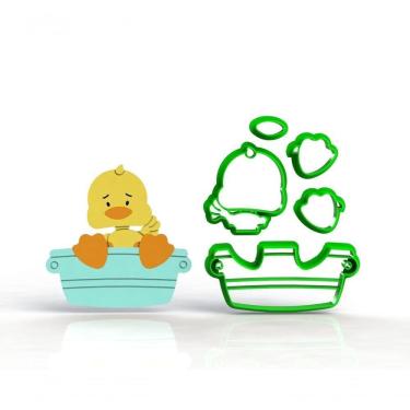 Imagem de Cortador Patinho Na Banheira (Pato) Modular 7 Cm