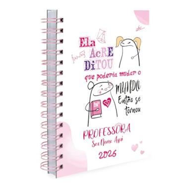 Imagem de Agenda 2026 Personalizada Professores Flork Feminino