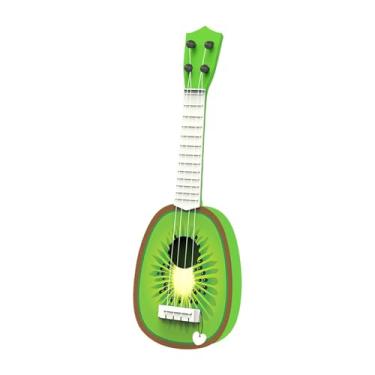 Imagem de YIJU Ukulele infantil, instrumento musical de brinquedo que melhora as habilidades auditivas, brinquedo educacional de aprendizagem, guitarra pequena para, Kiwi
