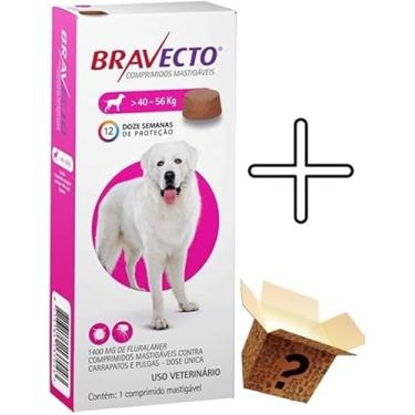 Imagem de Bravecto Antipulgas Caes 40 A 56kg + Surpresa
