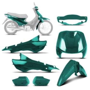 Imagem de Kit Carenagem 5 Peças Pro Tork Moto Honda Biz 100 1998 a 2005 Substitu