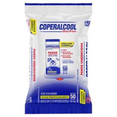 Imagem de Lenço Umedecido C/álcool 70 Coperalcool Bacfree C/50