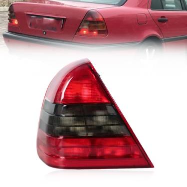 Imagem de JESYMBX Luz traseira sem lâmpadas para Mercedes Benz W202 C180 C200 C220 C230 C240 C260 C280 1994-2004 Lanterna traseira esquerda