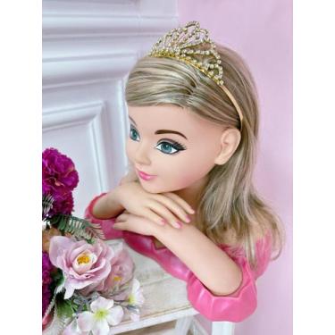 Imagem de Coroa Infantil Realeza Pétalas Com Strass Super Luxo - COROAS, Dourado