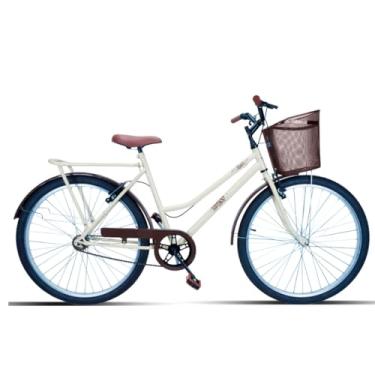 Imagem de Bicicleta Forss Rose Retro, Aro 26, Feminina, Com Cestinha, Sem Marchas, Freio V-Brake