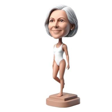 Imagem de Maiô Lady Bobblehead feito à mão a partir de sua foto, presente chique para mãe, namorada, irmã, decoração elegante para praia - Áreas temáticas, presente ideal para fãs de verão