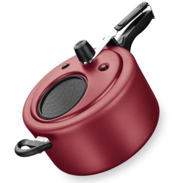 Imagem de Panela de Pressão 6L, Cereja, Antiaderente, Visor de Vidro, 3 Sistemas de Segurança, 17 cm Altura