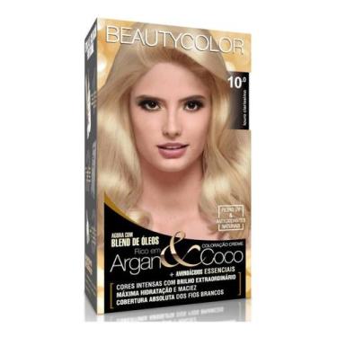 Imagem de Tinta De Cabelo Beautycolor 10.0 Louro Clarissimo Argan&coco - Beautyc