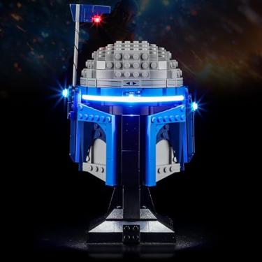 Imagem de BOOZUU Light Kit for Lego-75408 Jango Fett Helmet - Compatible with Lego Star Wars Jango Fett Helmet Building Set for Adults