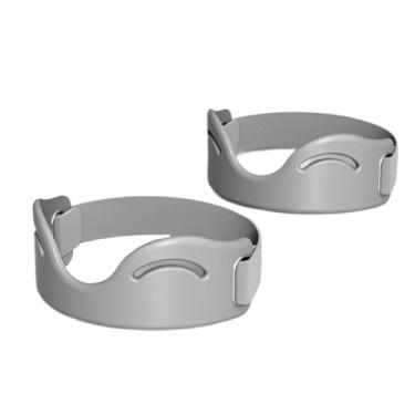 Imagem de KiBcsLic 2 peças patela joelho cinta estabilizador esportivo joelho suporte treino para corrida tênis vôlei levantamento de peso fitness, Padrões de Buracos Cinzas