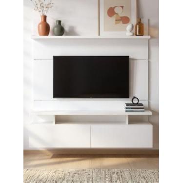 Imagem de Painel para TV Até 55 Polegadas 130cm Mdf Branco Veneza - On Móveis