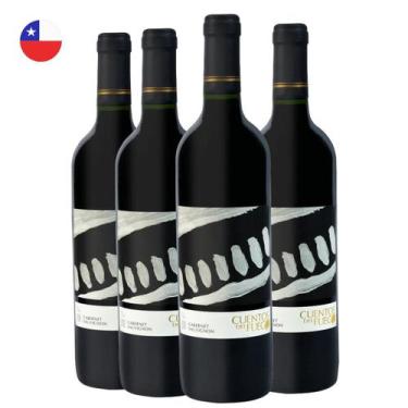 Imagem de Kit com 4 - Vinho Tinto Cabernet Sauvignon Cuentos del Fuego 750ml