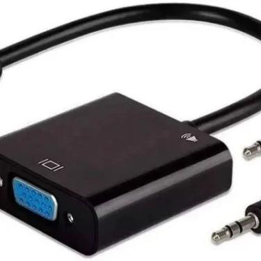 Imagem de Cabo Adaptador Conversor HDMI Para VGA Lelong, Com Cabo Auxiliar De Áudio