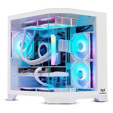 Imagem de Gabinete Gamer Neptune Mini MetalRed M4 Sem Fans Branco