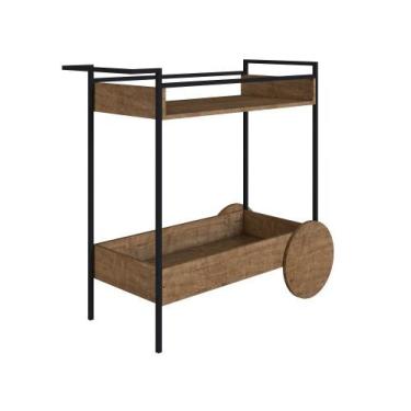 Imagem de Bar Steel Quadra Industrial Artesano  Vermont Preto - Artesano Home