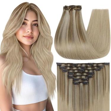 Imagem de Extensões de cabelo Full Shine Teddy Bear Blonde Balayage 60cm