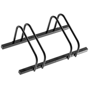 Imagem de rockible Suporte de estacionamento para bicicletas no chão, suporte de pé, organizador de armazenamento, para roda estável e economizador de espaço para