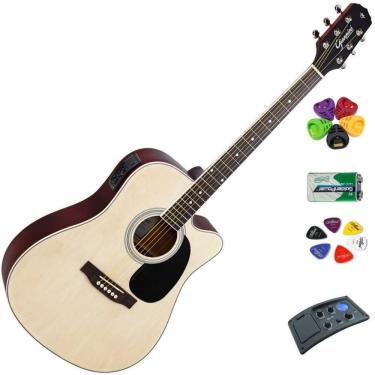 Imagem de Violão Elétrico Acústico Folk Cutway Gdc-1 Ceq Ns Natural