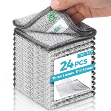 Imagem de Pano de prato de arame UAFAP Non Scratch 24 peças para limpeza de cozi