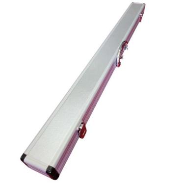 Imagem de Case Maleta de Alumínio para Taco de Sinuca 1/2 Prata RDT - Rei dos Ta