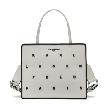 Imagem de Karl Lagerfeld Bolsa Paris Maybelle Choupette, branca/preta