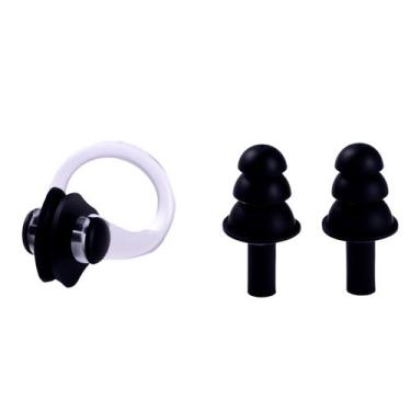 Imagem de Kit Protetor De Ouvido Nasal E Anatômico Gold Sports, Preto, Único, Un