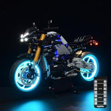 Imagem de LightGo Kit de iluminação LED projetado para Yamaha MT-10 SP compatível com Lego 42159 conjunto de montagem - não inclui modelo (versão remota)
