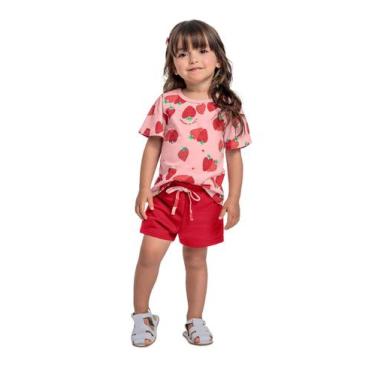 Imagem de Conjunto Blusa e Short para Menina Bee Loop, Rosa, 3