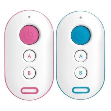 Imagem de Kit 2 Controles Remotos Intelbras XAC 4000 Smart Control Azul e Rosa