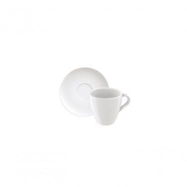 Imagem de Conjunto Xícara E Pires De Cappuccino Tramontina Paola Em Porcelana 200ml 2 Peças