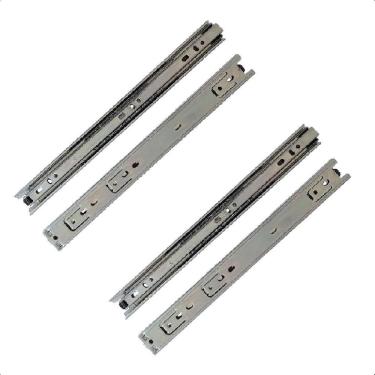 Imagem de 4 Corrediças Telescópicas 40Cm Gaveta Trilho Zinca. 2 Pares