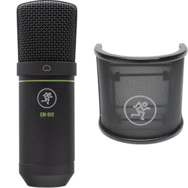 Imagem de Microfone condensador Mackie EM-91C com tela pop PF-100
