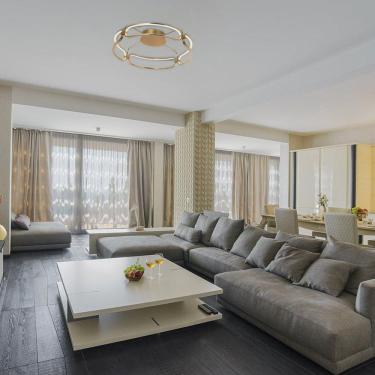 Imagem de Plafon de Sobrepor 1x45w 3000k 2250 Lúmens BB016LG Bella Iluminação Dourado