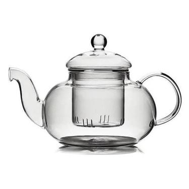 Imagem de Bule Chaleira De Vidro Com Infusor 800Ml Grande