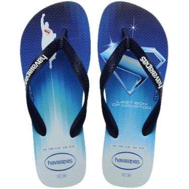 Imagem de Chinelo Havaianas Top Heróis Superman Cor: Branco-Marinho Tamanho 35-36