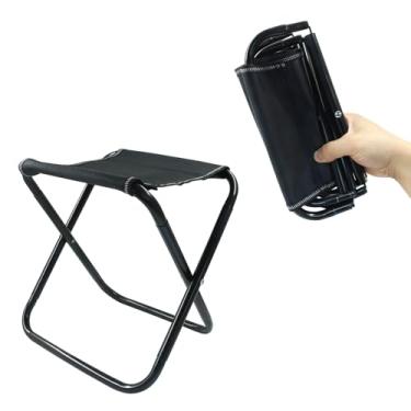 Imagem de Coufce Banqueta dobrável, banquinho portátil de acampamento dobrável, descanso leve para os pés para adultos, jardinagem, caminhada, praia/pesca